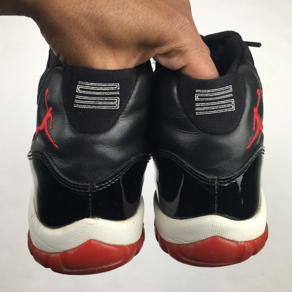 Vintage 2001 Air Jordan 11 Retro XI Playoff Bred 6.5 Basketball Sneakers Jordans - Picture 7 of 12